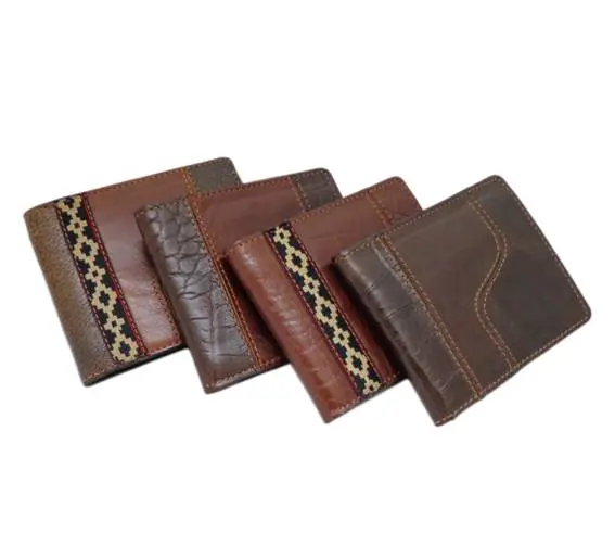 Billetera cuero completa x 10 unid