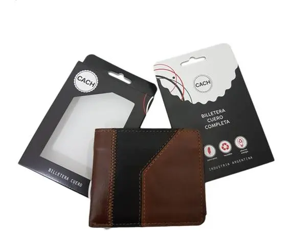 Billetera cuero completa x 10 unid