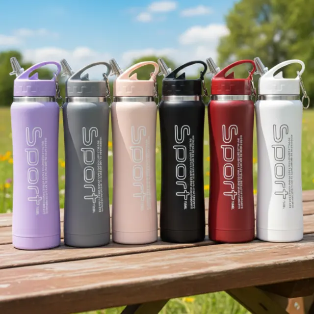 Botella acero 750 ml Sport pintura microtexturado