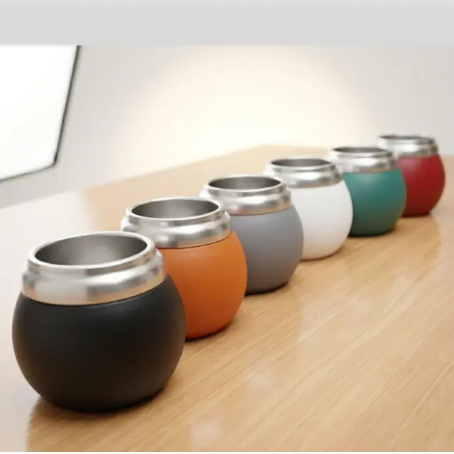 Mate Acero modelo redondo 120ml