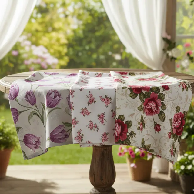 Mantel redondo tela estampada 152 cm