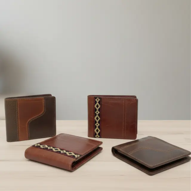 Billetera Cuero x 10 unid