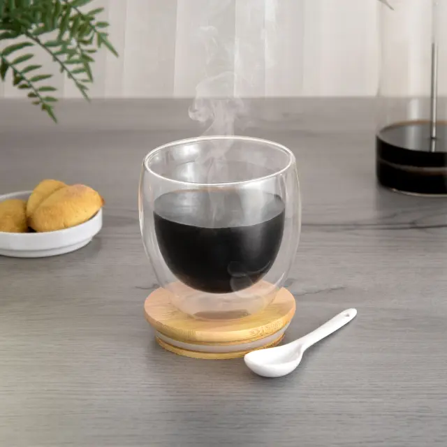 Taza doble vidrio ¨Colombia¨ 10