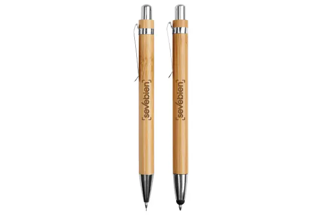 SET DE BOLIGRAFO Y LÁPIZ MECÁNICO DE BAMBÚ "NAGANO DUO" 3