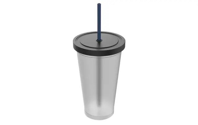Vaso Juice con tapa y sorbete 4