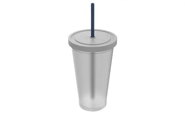 Vaso Juice con tapa y sorbete 7