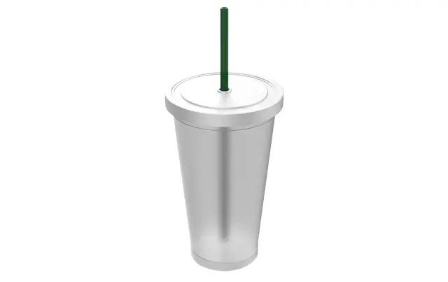 Vaso Juice con tapa y sorbete 8