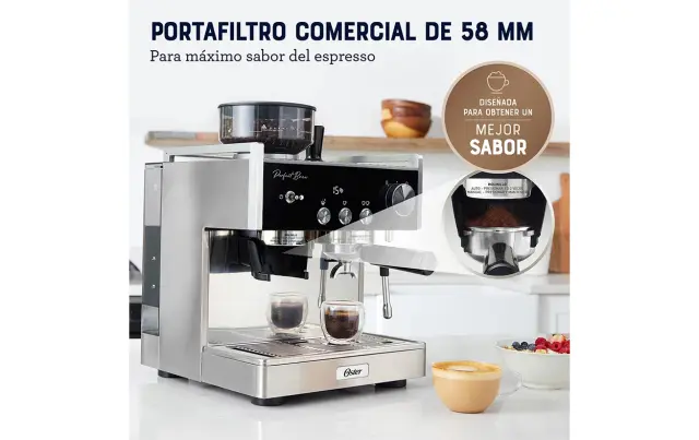 Cafetera Oster Espresso Perfect Brew Máxima