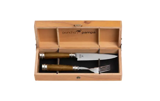 Set de Cubiertos Asado Premium Poncho Pampa 2