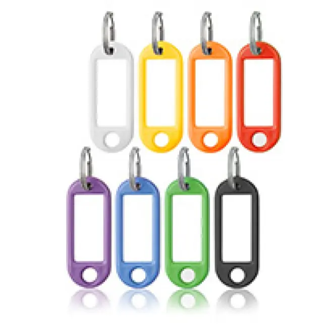 LLAVERO PORTAETIQUETA FLEXIBLE C/ARO 2