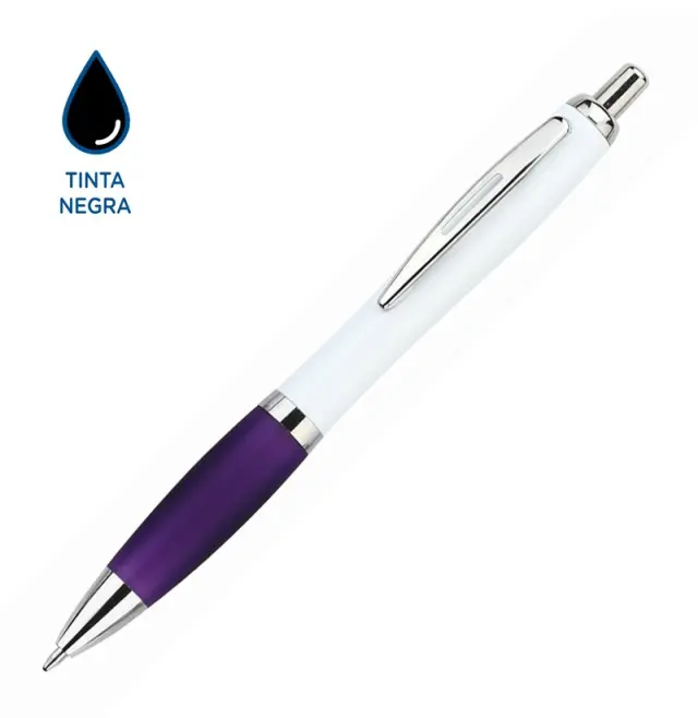 BOLIGRAFO BREMEN WHITE, TINTA NE, S/Imp. 8
