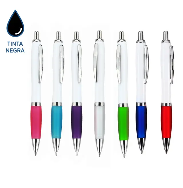 BOLIGRAFO BREMEN WHITE, TINTA NE, S/Imp. 2
