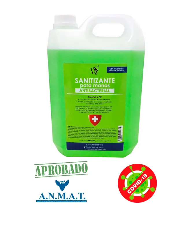 ALCOHOL SANITIZANTE BIDÓN 5 L
