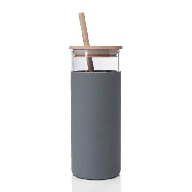 Vaso con tapa y sorbete bamboo OCEAN B52