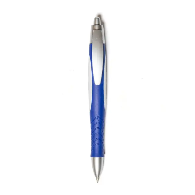 Boligrafo retractil Ovalo Blanco.