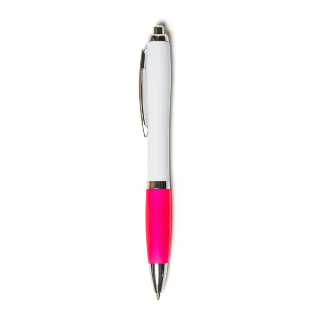 Bolígrafo retractil cuerpo blanco. 7