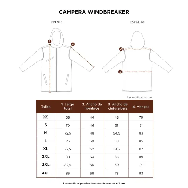 Campera Windbreaker Cardon