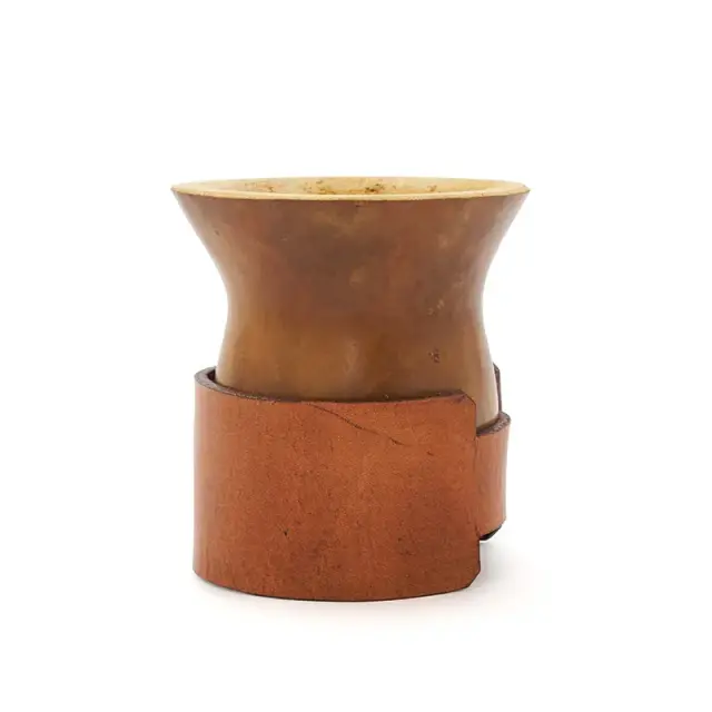 Mate Alazan ( calabaza + cinturon de cuero)