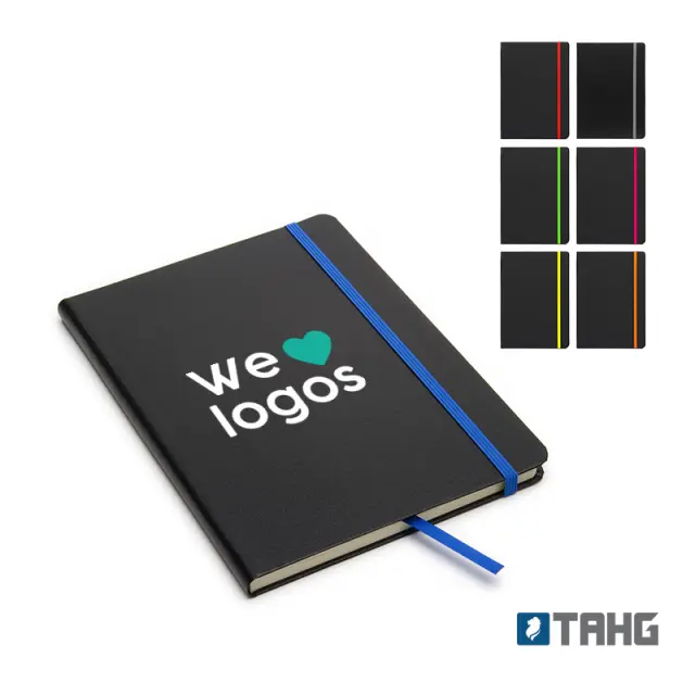 Cuaderno Writer A5 80 hojas Tapa Negra con detalle 12