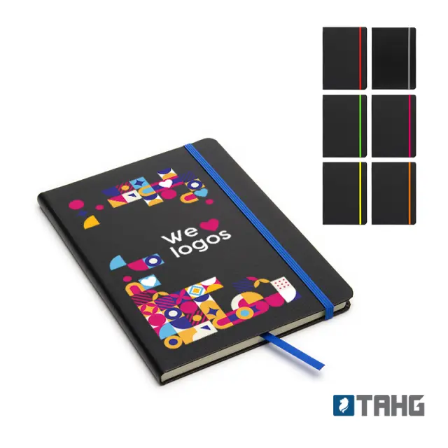 Cuaderno Writer A5 80 hojas Tapa Negra con detalle 13